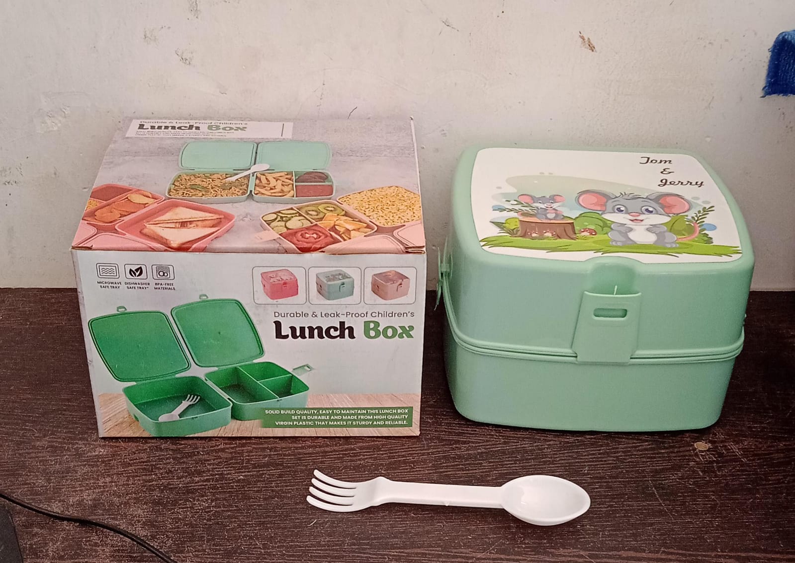 5787 Double-Layer Square Lunch Box with Spoon , 4 Compartment Tiffin & Push Lock , Plastic Tiffin Box for Travelling, School Kids & Office Exclusive, Home 5787 Double-Layer Square Lunch Box with Spoon , 4 Compartment Tiffin & Push Lock , Plastic Tiffin Box for Travelling, School Kids & Office Exclusive, Home